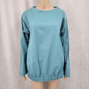 Beira Brazilian Designer Luxury Pullover Unisex Teal Monochromatic